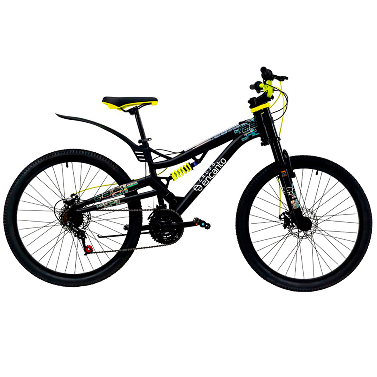 BICI MERCURIO THUNDER R26 21V DS NEGRO / VERDE 20054**