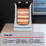 CALEFACTOR TRAVEL AIRE MOD. TAE507 ELECT 3 NIV OS**