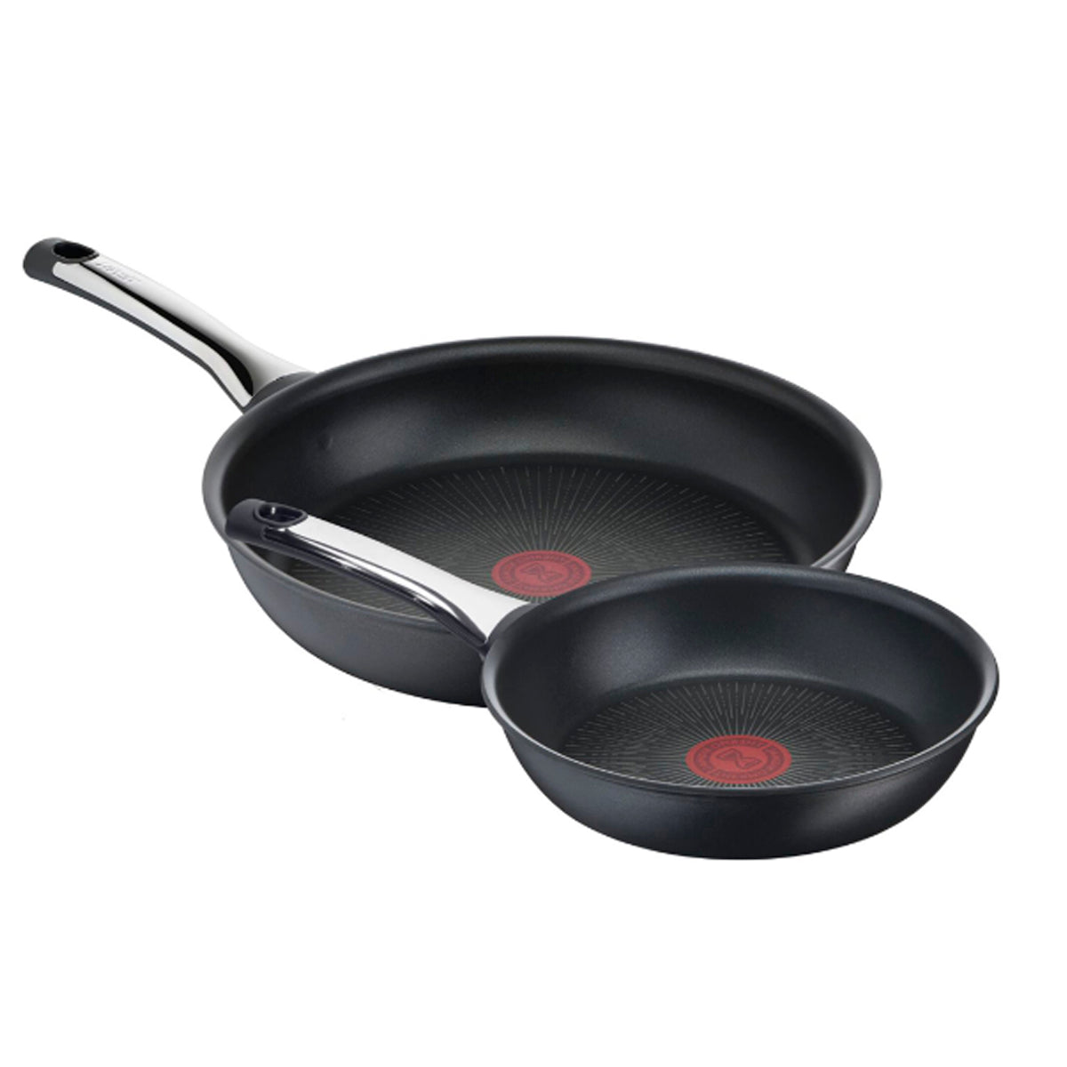 JUEGO DE SARTENES T-FAL HARD TITANIUM 20,26 CM PRO**