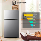 FRIGOBAR HISENSE MOD. RT31D6AGX1 3.3p3 SILVER**