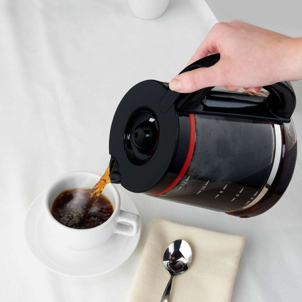 Cafetera Programable Hamilton Beach 12 Tazas Negra 46895