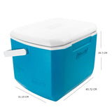 HIELERA COLEMAN DE 30QT 71143/71140 AZUL CON ASA**