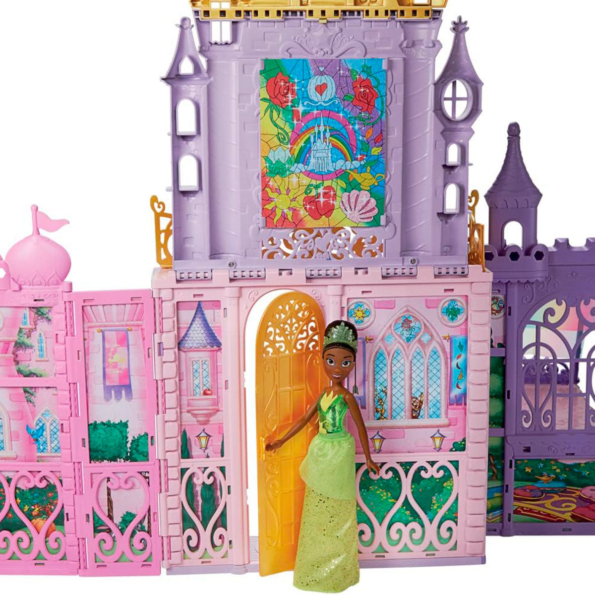 Castillo Plegable Fold 'n Go Celebration para Muñecas, Hasbro Disney Princess