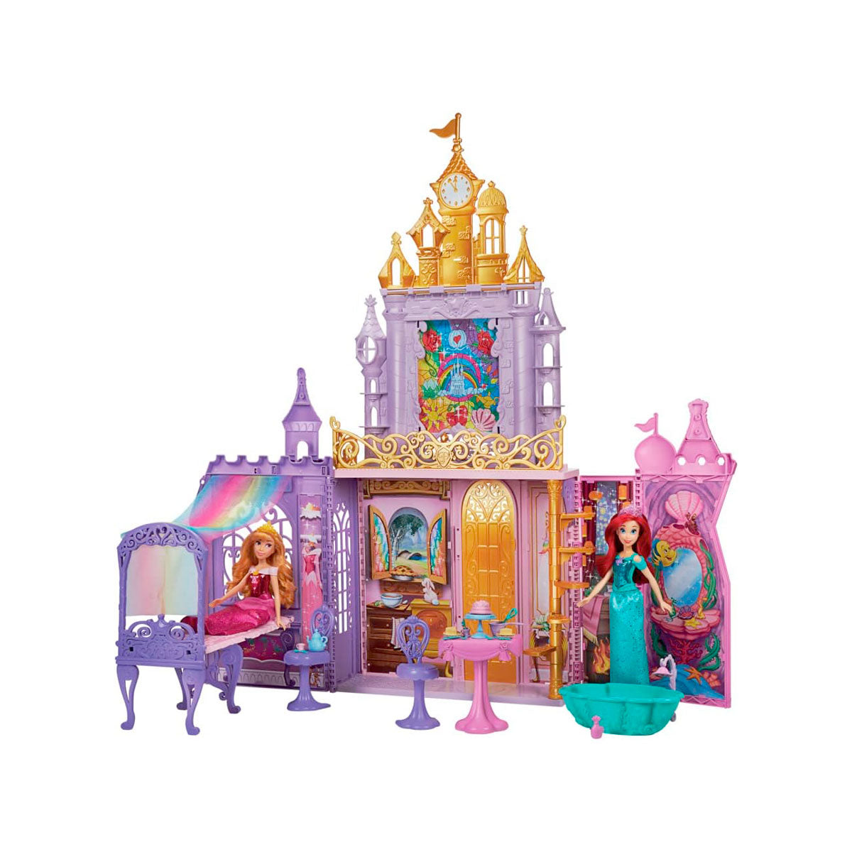 Castillo Plegable Fold 'n Go Celebration para Muñecas, Hasbro Disney Princess