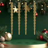 Ornamentos Navideños en Forma de Espiral, 8 pzas