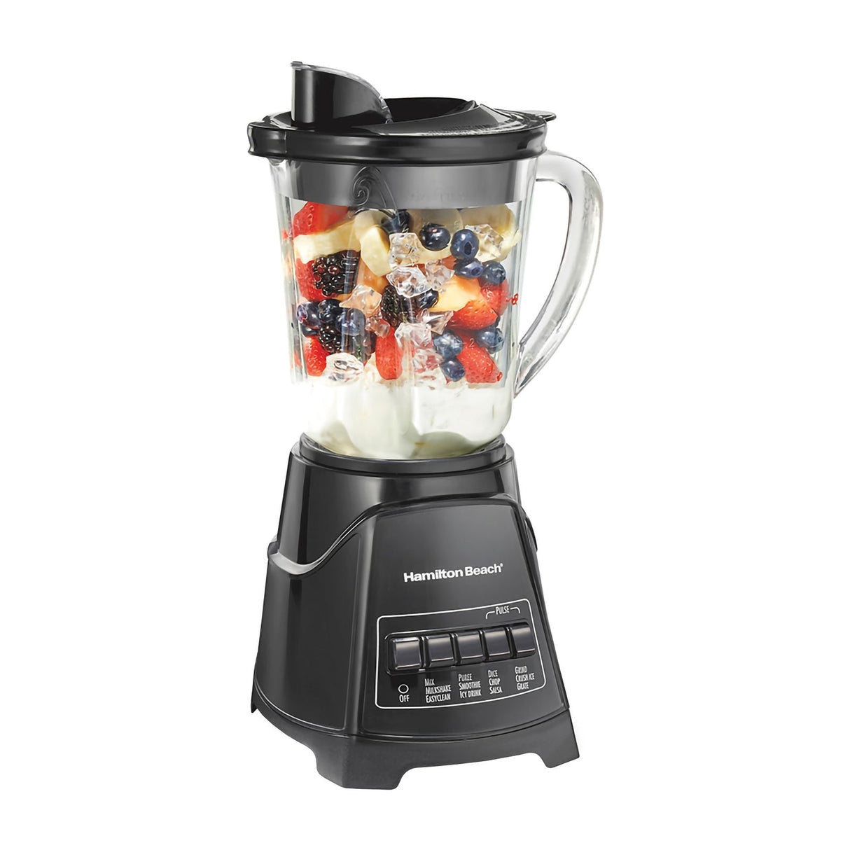 Licuadora Hamilton Beach Power Elite Vaso de Vidrio 1.1 Litros Negra 58146J