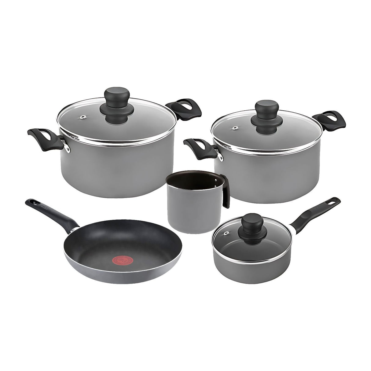 Batería de Cocina T-fal Talent 8 Piezas Gris 5820600