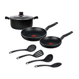 Batería de Cocina T-fal Vital 8 Piezas Negra 5821100