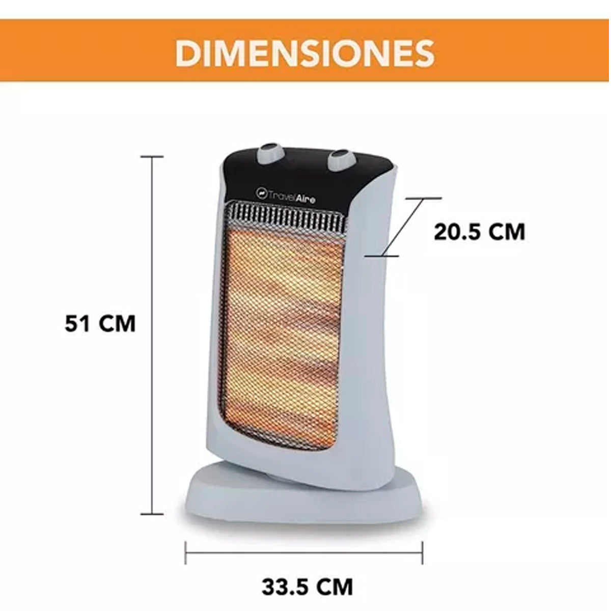 CALEFACTOR TRAVEL AIRE MOD. TAE507 ELECT 3 NIV OS**