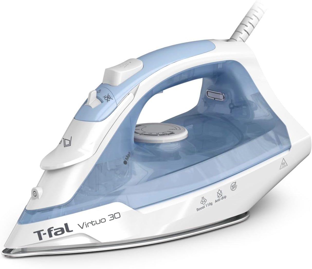 PLANCHA T-FAL, MOD. FV2C61U0, VIRTUO 30 AZUL **