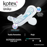 Kotex Unika, Toallas Femeninas Nocturnas con Alas