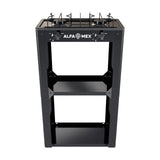 Parrilla de Gas con Estante Alfamex 2 Quemadores Negra 703