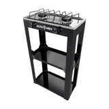 Parrilla de Gas con Estante Alfamex 2 Quemadores Negra 704