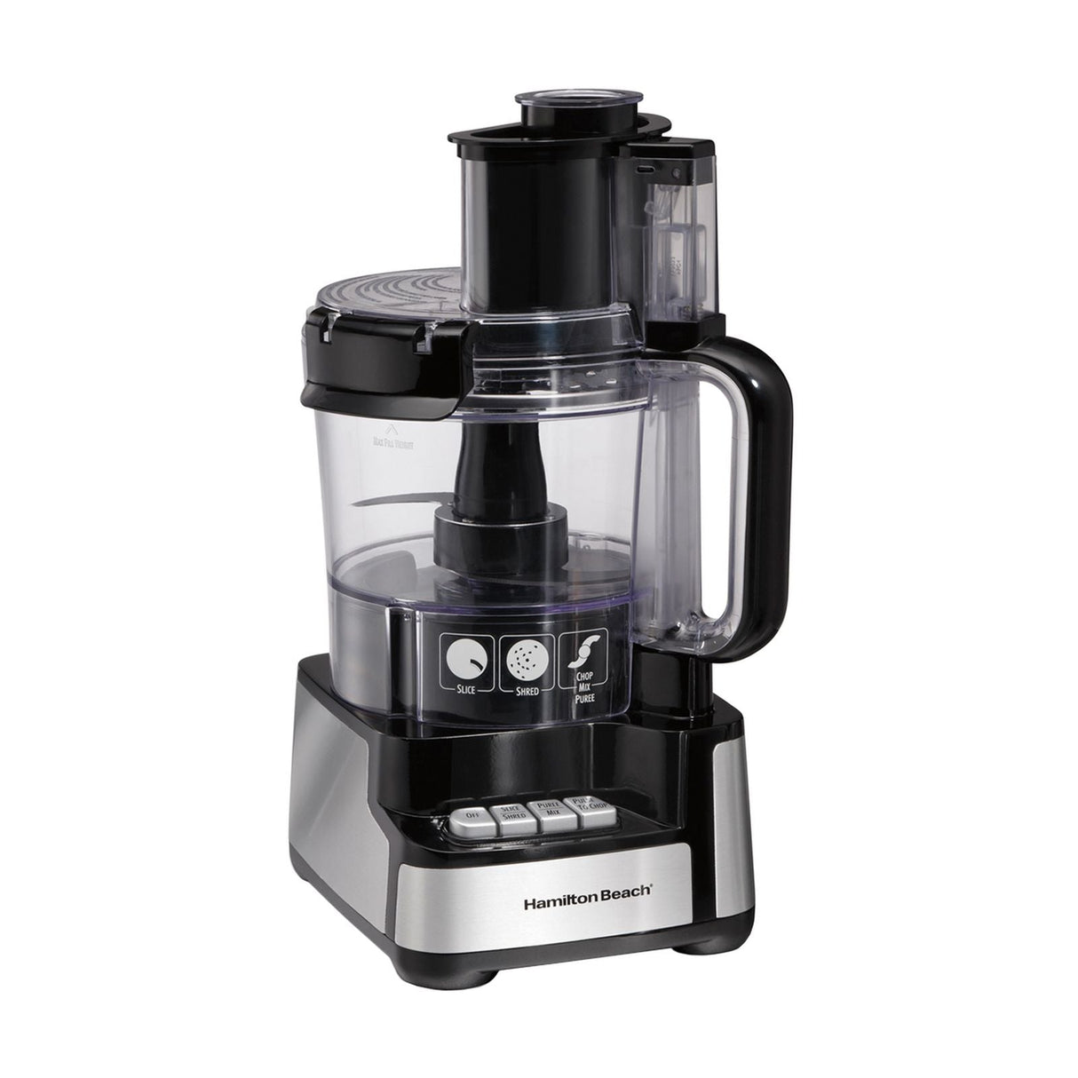 Procesador de Alimentos Hamilton Beach Stack & Snap 2.8 Litros Negro 70725