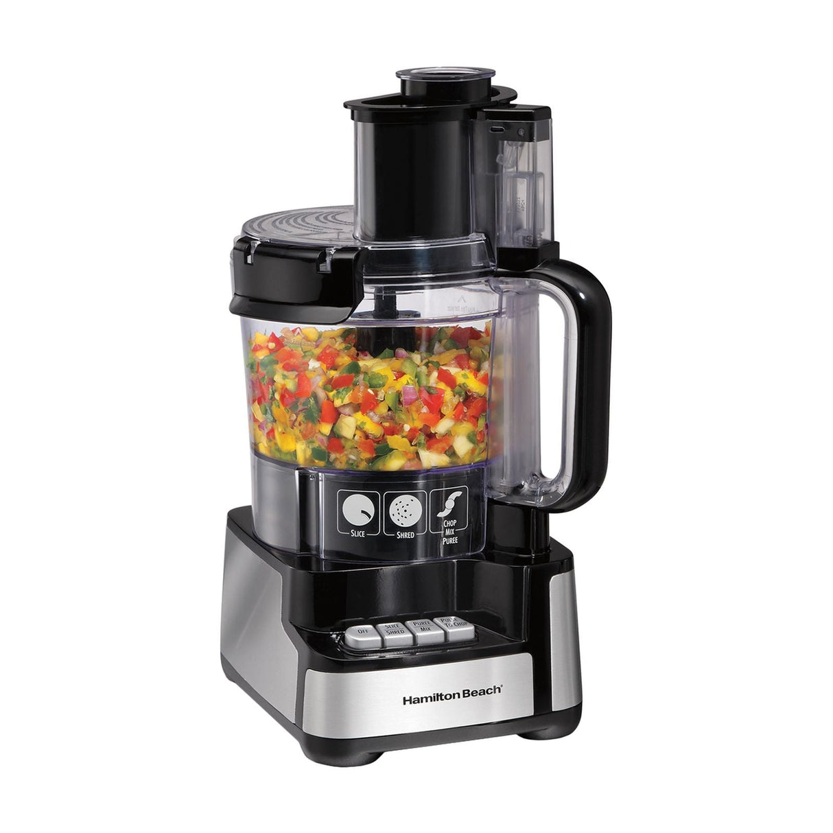 Procesador de Alimentos Hamilton Beach Stack & Snap 2.8 Litros Negro 70725
