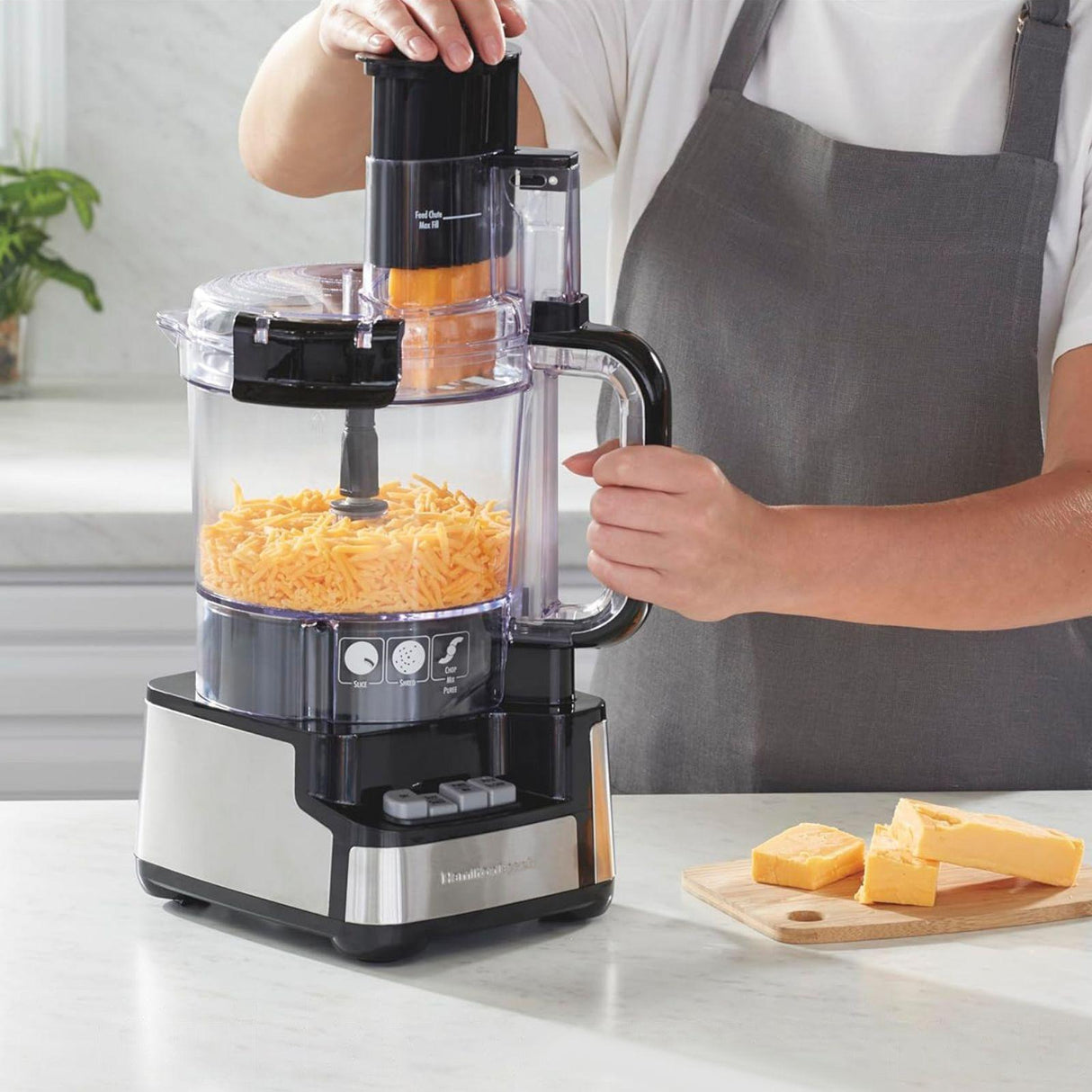 Procesador de Alimentos Hamilton Beach Stack & Snap 2.8 Litros Negro 70725