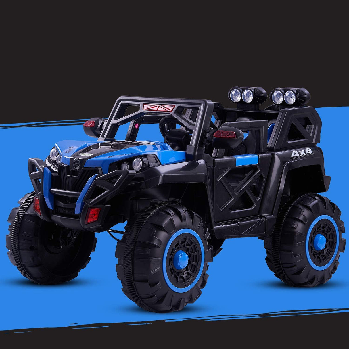 Jeep Eléctrico color Azul para Niños