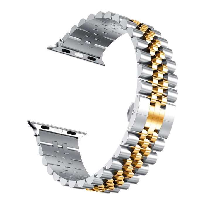 Correa de Reloj para Apple Watch color Plata con Dorado