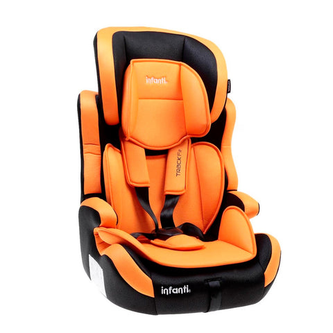 Autoasiento Tipo Booster, color Naranja con Negro, Infanti