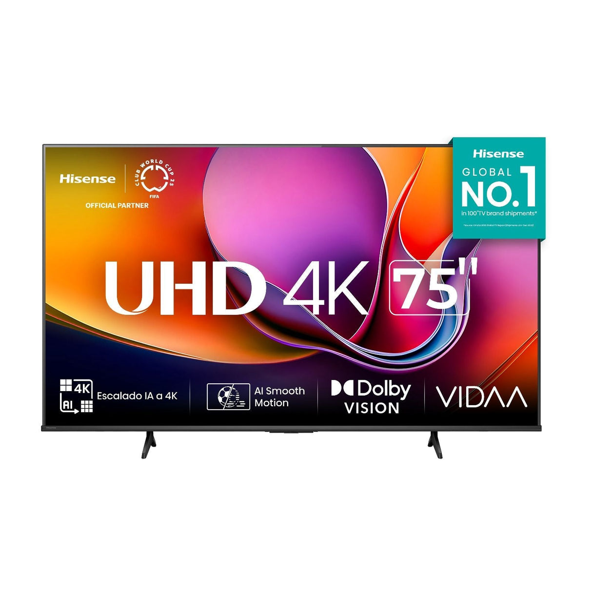 Televisión Pantalla 75 Pulgadas Hisense Smart TV 4K UHD 75A65NV