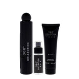 PERRY ELLIS 360 COLLECTION NOIR MAN 100 ML EDT  + 100 ML GEL + 100 ML MINI