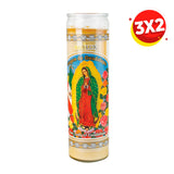 3X2 Veladora Virgen de Guadalupe