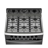 Estufa Acros AFR4112B 30" Negro Encendido Electrónico, Cubierta De Acero*
