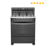 Estufa Acros AFR4112B 30" Negro Encendido Electrónico, Cubierta De Acero*
