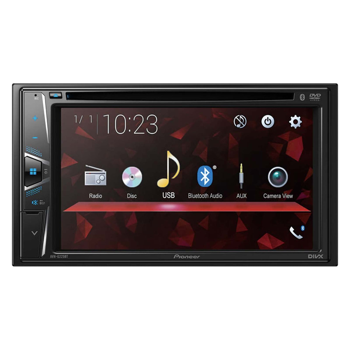 Autoestereo Bluetooth Pantalla 6.2 Pulgadas Doble Din Pioneer AVHG-225BT