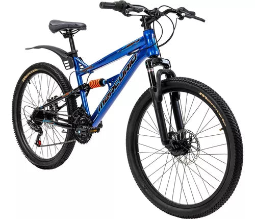 BICICLETA KAIZER R24 21V DOBLE SUSP. AZUL 21914