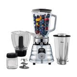 Licuadora Clásica Oster Vaso de Vidrio 1.25 Litros Gris con Accesorios BLST4125