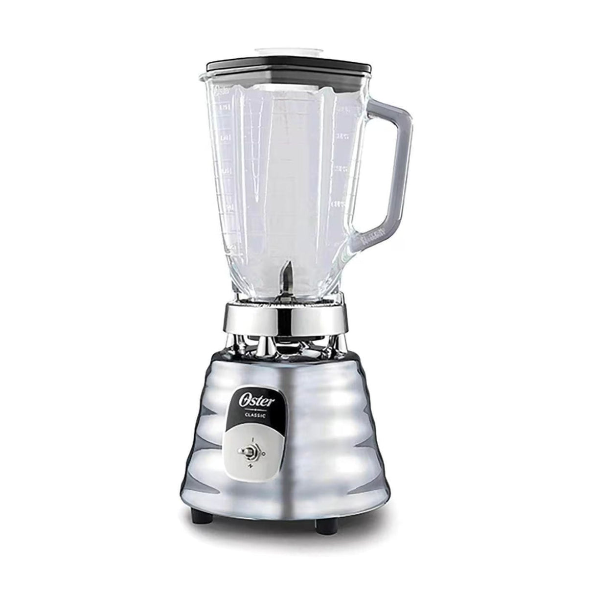 Licuadora Clásica Oster Vaso de Vidrio 1.25 Litros Gris con Accesorios BLST4125