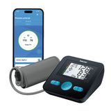 Baumanómetro digital de brazo con detector de arritmias y control de sujetador de brazalete BM27 - Marca Beurer