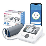 Baumanómetro digital de brazo con detector de arritmias y control de sujetador de brazalete BM27 - Marca Beurer