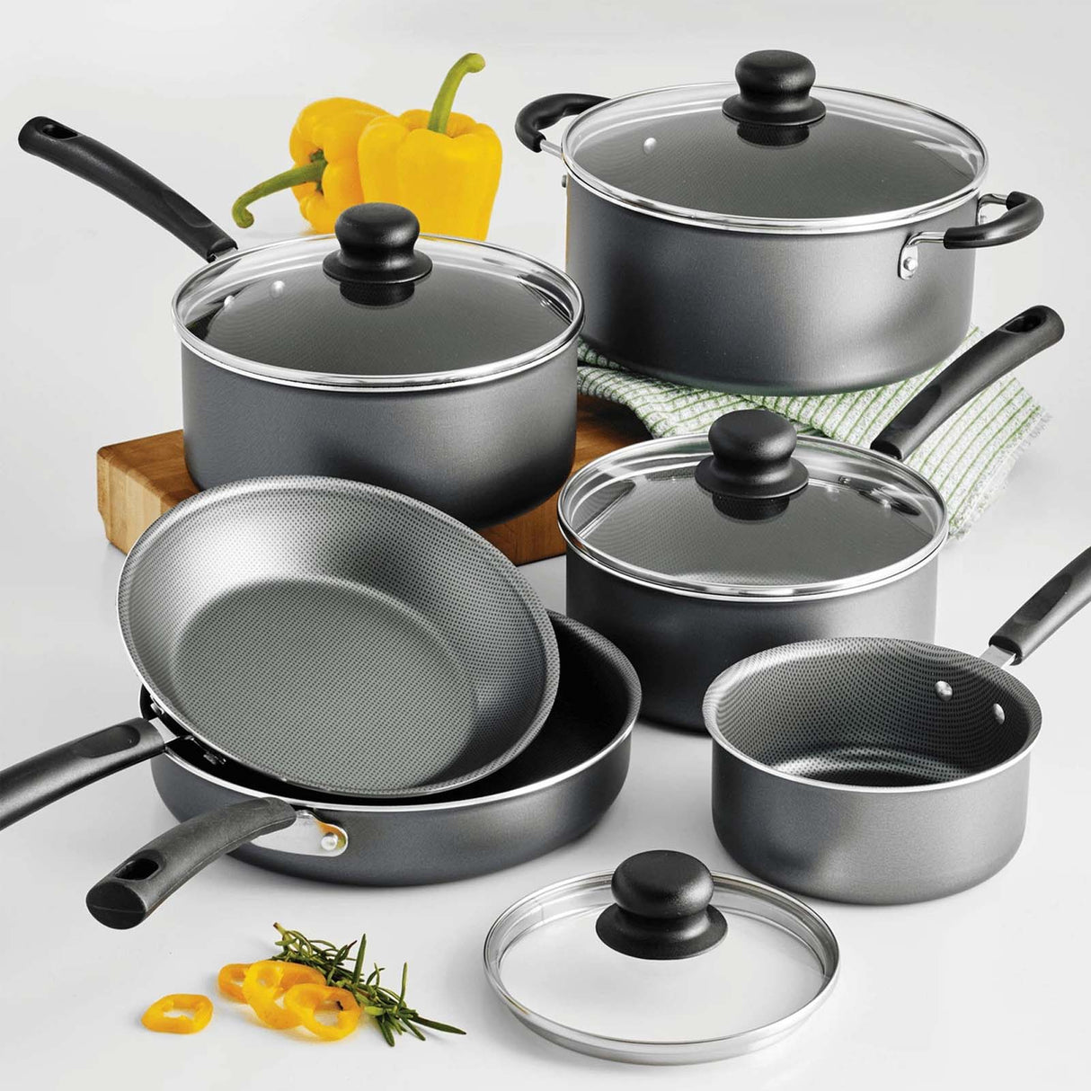 Batería de Cocina Primaware Nonstick Tramontina 10 Piezas 80119-542