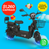 Bicicleta Eléctrica Negra Kiwo GY801