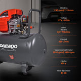 Compresor de aire, lubricado, horizontal 100L 2HP 110V 200L/min DAEWOO