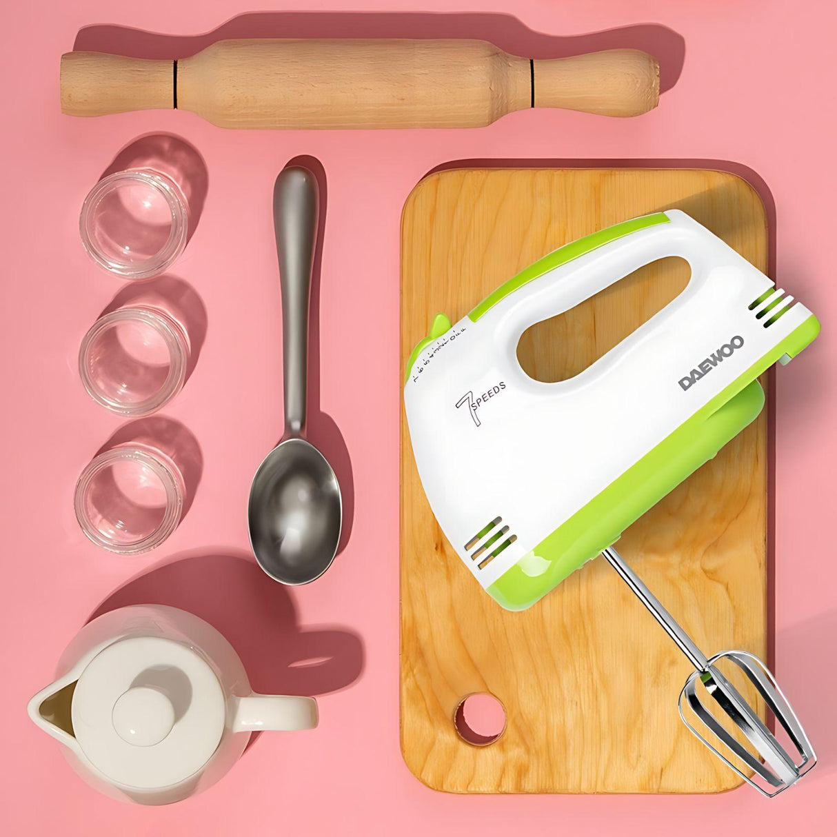 Batidora de Mano Daewoo 7 Velocidades Blanca DHM-203