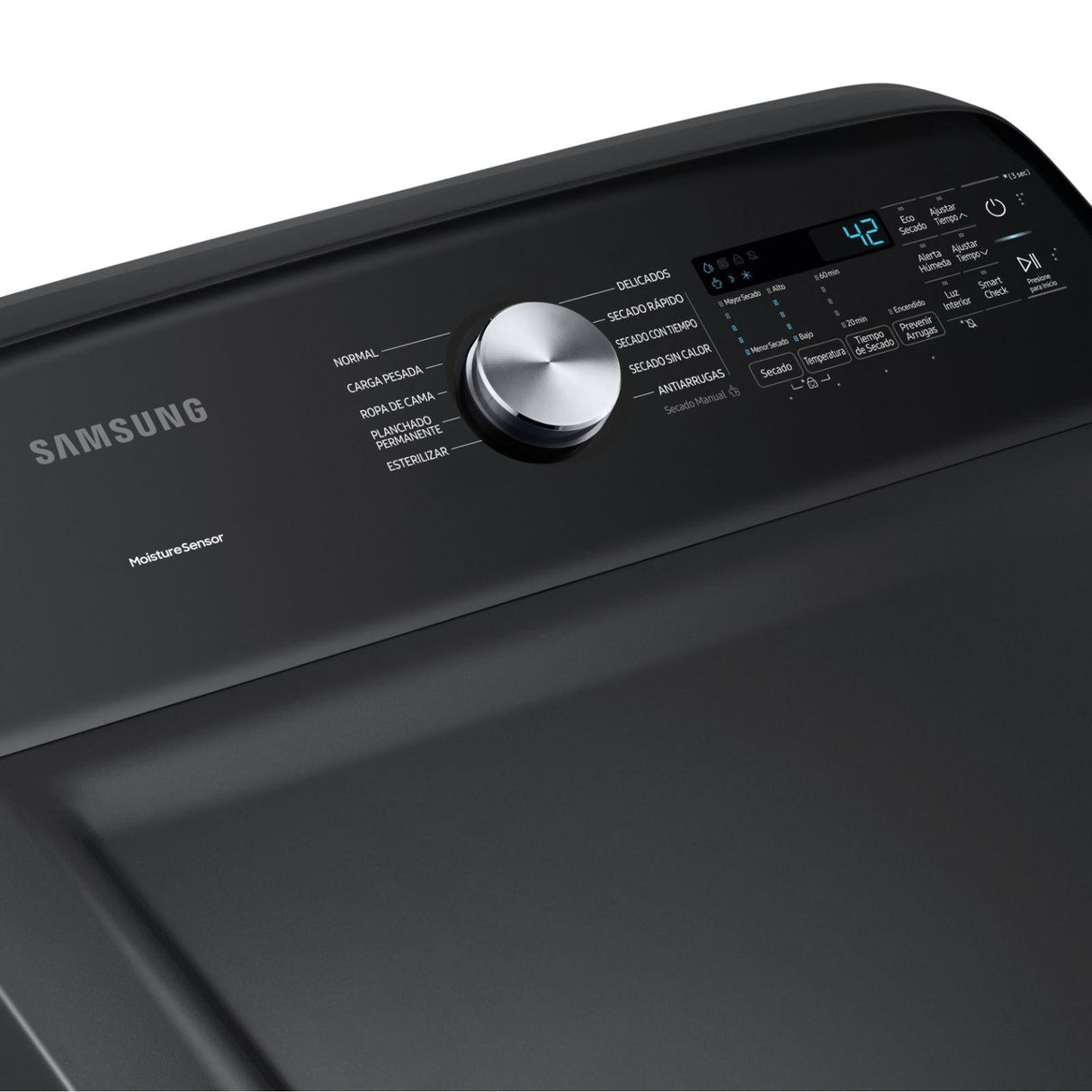 Secadora Samsung 24 Kilos Carga Frontal Negra DVG24A5370V