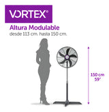 VENTILADOR VORTEX DE PEDESTAL A20 INDUSTRIAL 20