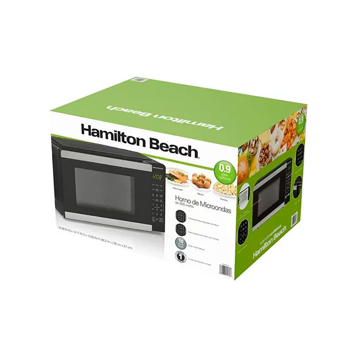 Horno de Microondas Hamilton Beach de 0.9 Pies Cúbicos