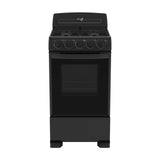 Estufa de Piso IEM 20 Pulgadas 4 Quemadores Negra EI5020BAPN1