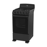 Estufa de Piso IEM 20 Pulgadas 4 Quemadores Negra EI5020BAPN1