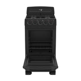 Estufa de Piso IEM 20 Pulgadas 4 Quemadores Negra EI5020BAPN1