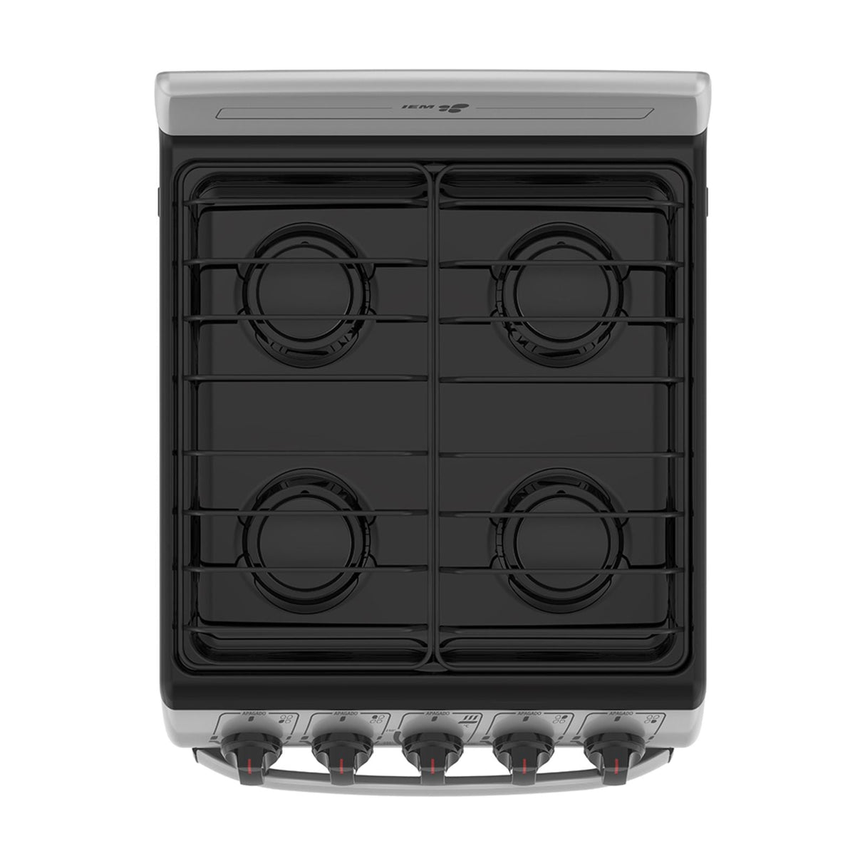 Estufa de Piso IEM 20 Pulgadas 4 Quemadores Gris EI5020BAPS1