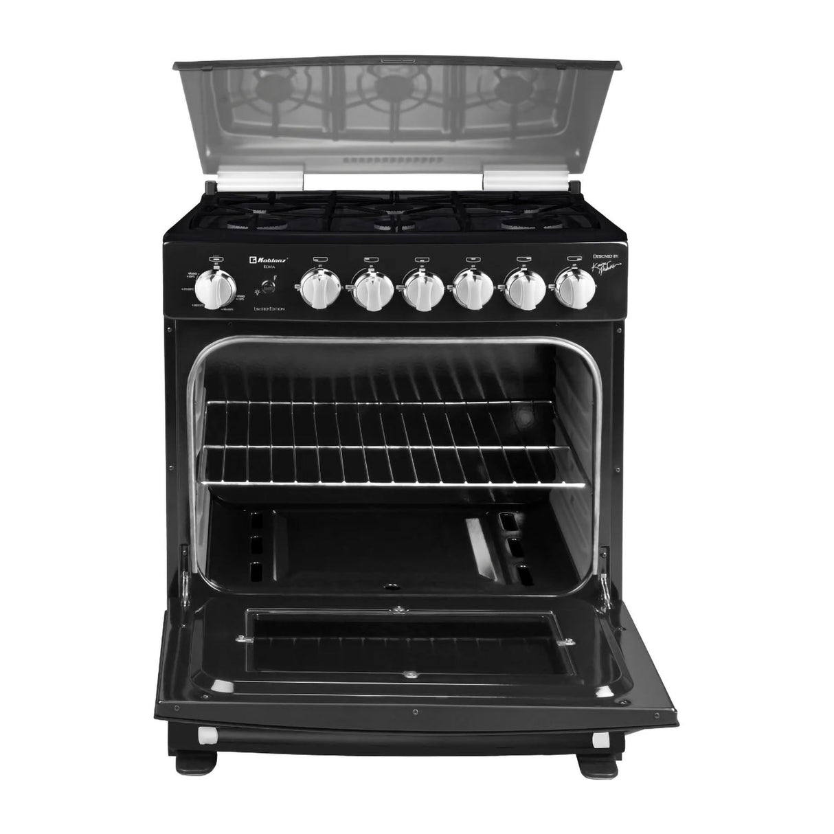 Estufa Koblenz Roma 30 Pulgadas 6 Quemadores Negra EK-501FNM