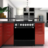 Estufa Koblenz Roma 30 Pulgadas 6 Quemadores Negra EK-501FNM