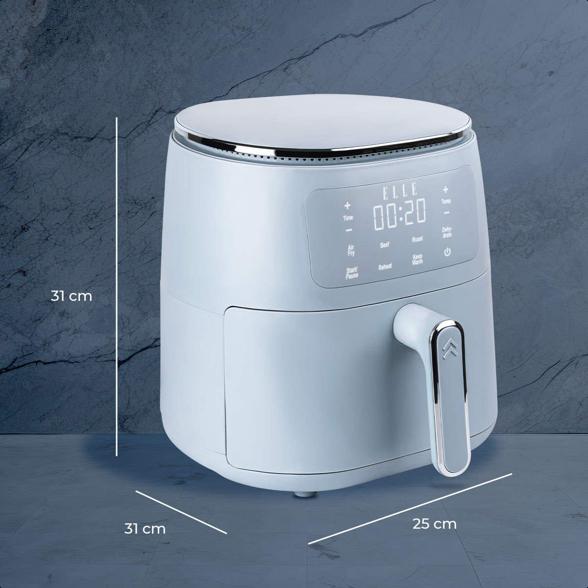 Freidora de Aire ELLE 5L Multifunción con Pantalla Táctil   EKAFP501BU