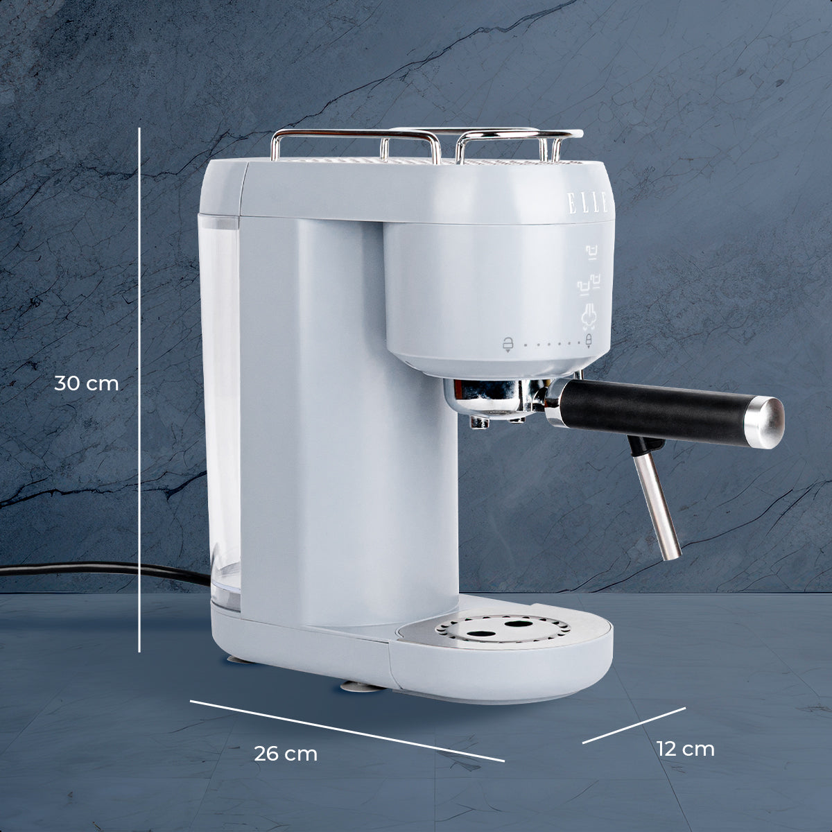 Máquina Espresso Elle 1l Con Espumador 20 Bar Control Táctil