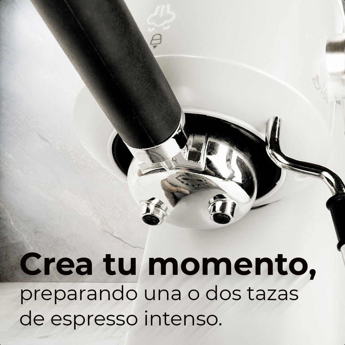 Máquina Espresso ELLE 1L con Espumador 20 Bar Control Táctil